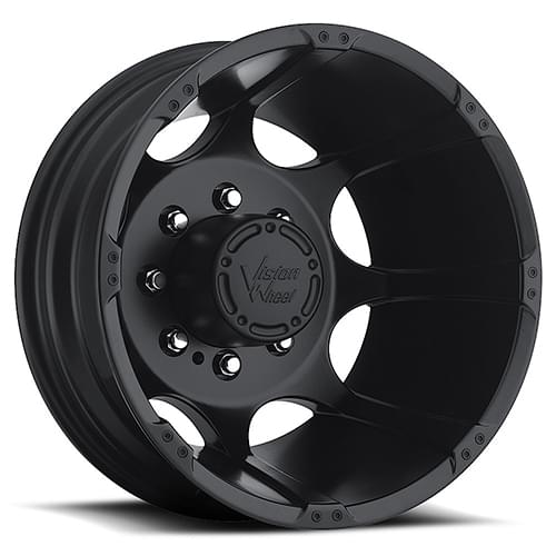 Vision Offroad Crazy Eight 715 Black Dually Rear - Part Number 715NHW7680MBR Vision Offroad Crazy Eight 715 Black Dually Rear Photo