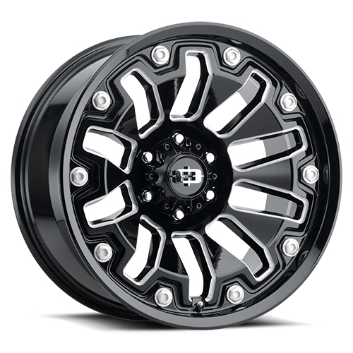 Vision Offroad Armor 362 Milled W/ Black Bolts Wheels 5x5 - 18x9 