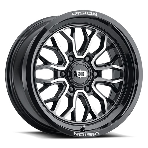 Vision Offroad Riot 402 Gloss Black Machined Photo