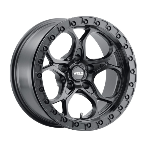 Weld Off-Road Ledge 6 Beadlock Satin Black w/ Gloss Black Ring - Part Number W90179084500 Weld Off-Road Ledge 6 Beadlock Satin Black w/ Gloss Black Ring Photo