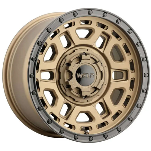 Weld Off-Road Crux W120 Satin Bronze W/ Satin Black Lip - Part Number W12078502625 Weld Off-Road Crux W120 Satin Bronze W/ Satin Black Lip Photo