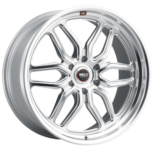Weld Street Performance Laguna 6 Gloss Silver Machined - Part Number S11429584P25 Weld Street Performance Laguna 6 Gloss Silver Machined Photo