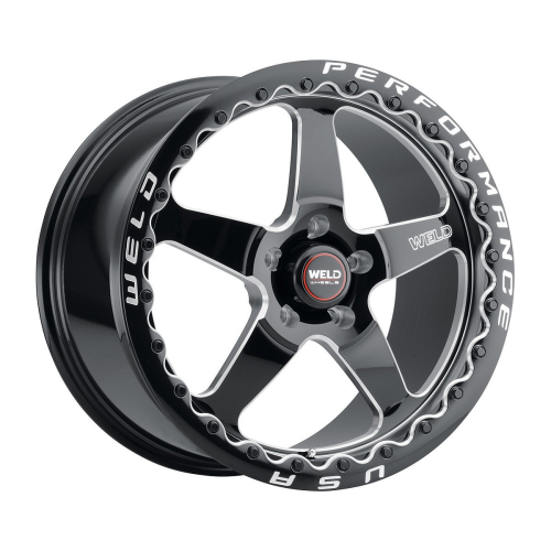 Weld Street Performance Ventura Drag Beadlock Gloss Black Milled - Part Number S90470067P25 Weld Street Performance Ventura Drag Beadlock Gloss Black Milled Photo