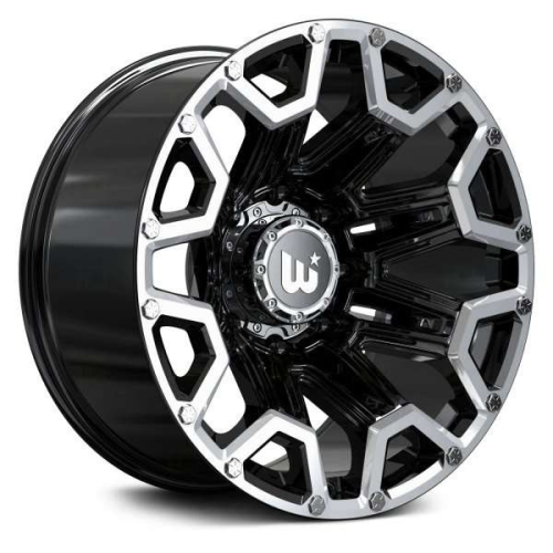 Wesrock Blaze Black Machined Lip w/ Silver Bolts