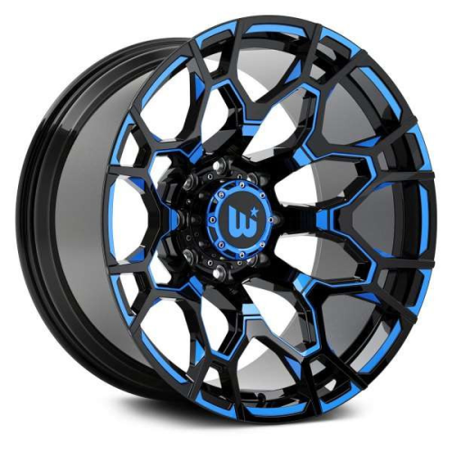 Wesrock Spur Black Milled w/ Blue Tint