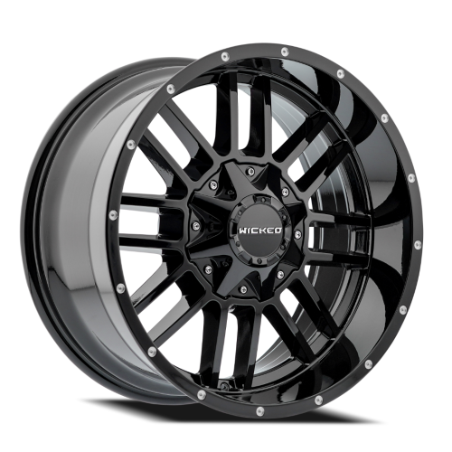 Wicked Offroad W826 Gloss Black - Part Number W826200267-18AG Wicked Offroad W826 Gloss Black Photo