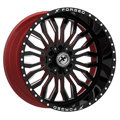 XF Forged XFX-305 Gloss Black Red Milled Photo