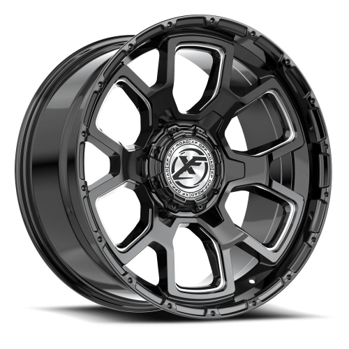 Xf Off-Road Oe-501 Gloss Black & Milled - Part Number OE-501201043-12GBM-T Xf Off-Road Oe-501 Gloss Black & Milled Photo
