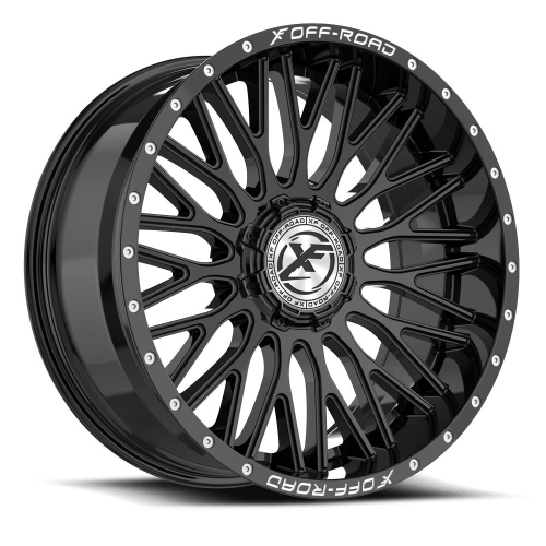 Xf Off-Road Xf-241 Gloss Black & Milled Lettering - Part Number XF-241221043-18GB-V Xf Off-Road Xf-241 Gloss Black & Milled Lettering Photo
