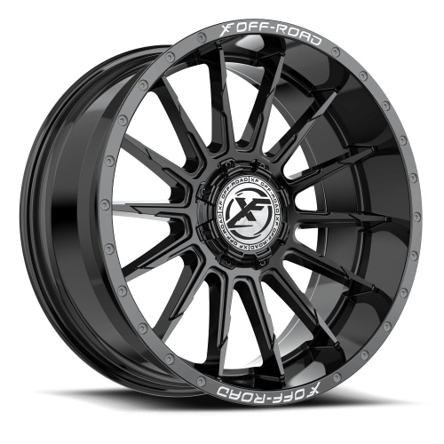 Xf Off-Road Xf-247 Gloss Black & Milled Lettering - Part Number XF-2472090430GB-V Xf Off-Road Xf-247 Gloss Black & Milled Lettering Photo