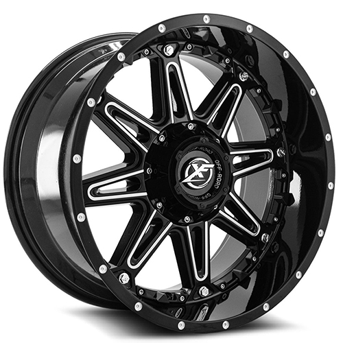 XF Offroad XF-217 Gloss Black and Milled With Black Inserts Photo