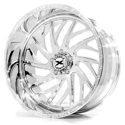 Xtreme Force XF 4 Polished Left Wheels 6x5.5 24x14 76 24RPI004