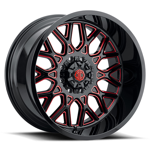 Xtreme Offroad NX-30 Midnight Black With Red Milled Accents - Part Number NX30-2010PP-25PBRX Xtreme Offroad NX-30 Midnight Black With Red Milled Accents Photo