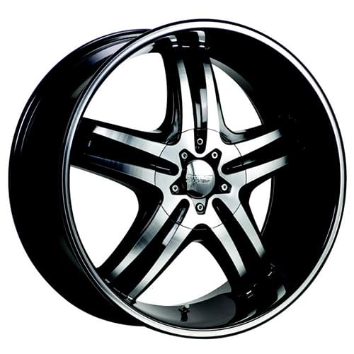 908 Rims Cruiser Alloy Impulse 908 Gloss Black W/ Machined Face Wheels 5x4.5 ...