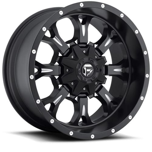 Fuel Offroad Krank D517 Matte Black W/ Milled Spokes Deep Photo