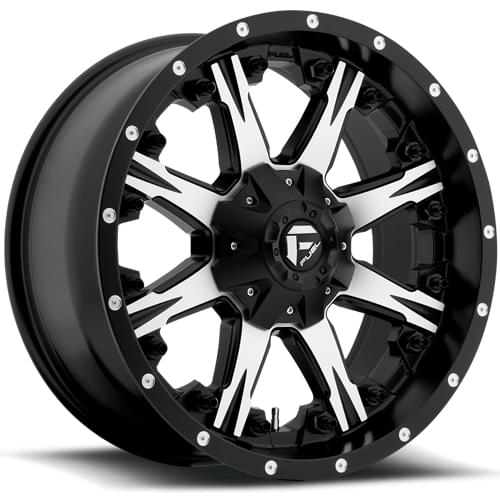 Fuel Offroad Nutz D541 Black W/ Machined Face Photo