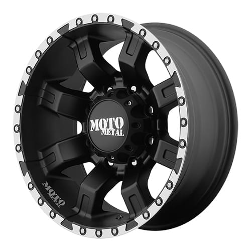 Moto Metal MO968 Satin Black W/ Machined Flange Photo