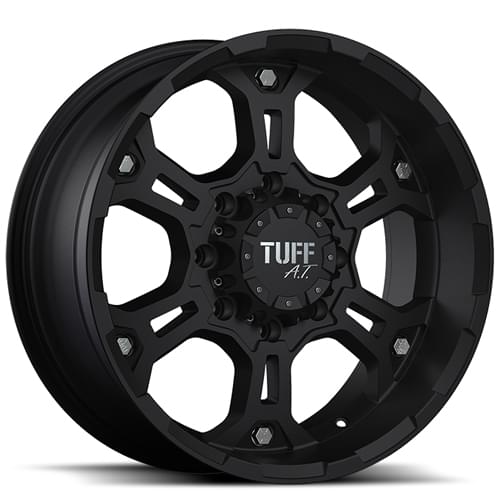 Tuff T03 Black Wheels 6x5.5 - 16x8 -13 