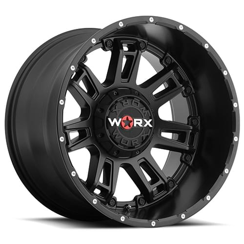 Worx Beast II 808 Satin Black Deep Wheels 6x135 - 20x12 -44 - 808-2335SB44