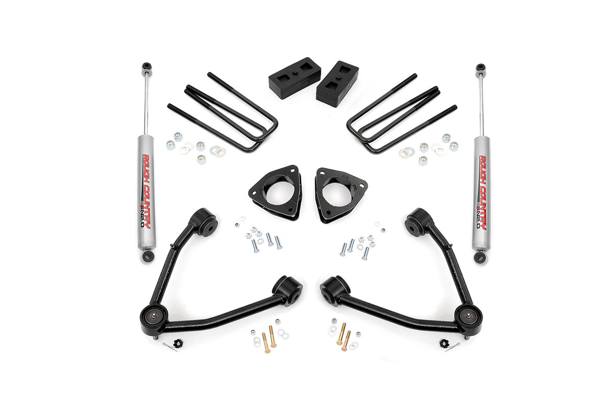 Rough Country 3.5inch Suspension Lift Kit (Steel Knuckles / Control Arms)